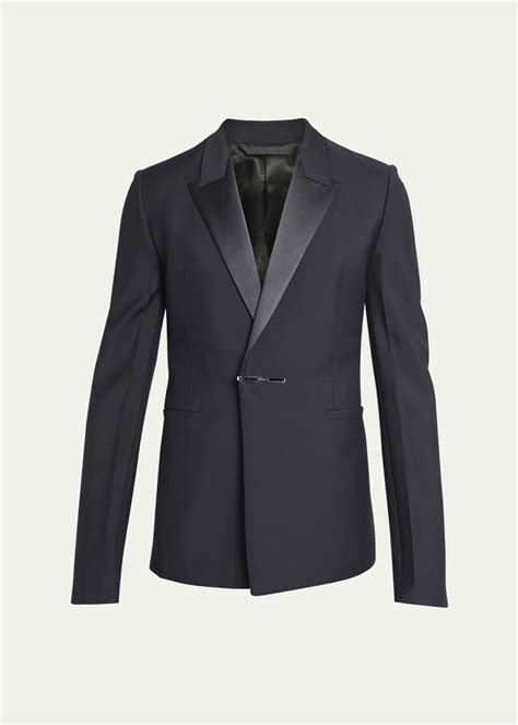 givenchy blazer jacket|Givenchy metal clip blazer men.